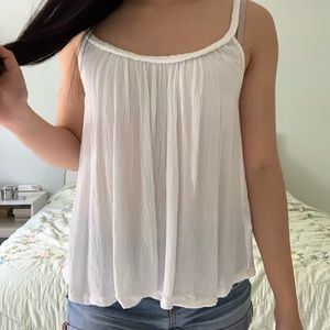 Flowy White Top